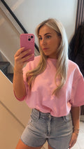 Cropped shirt roze