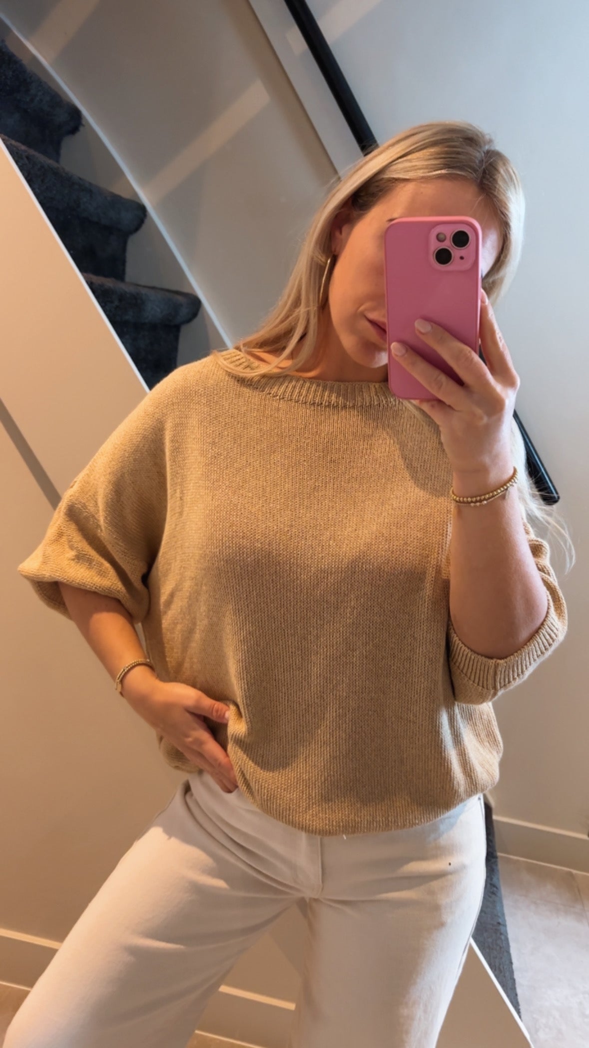 Mandy top Camel