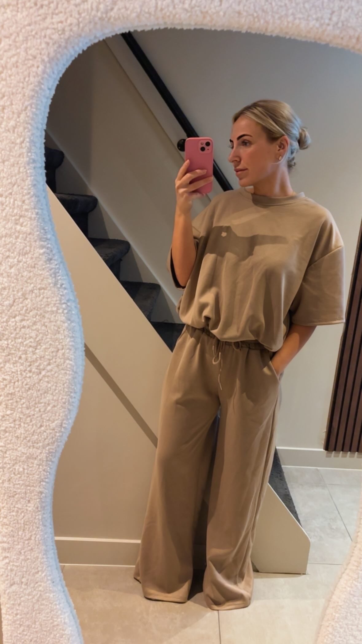 Jogger set taupe