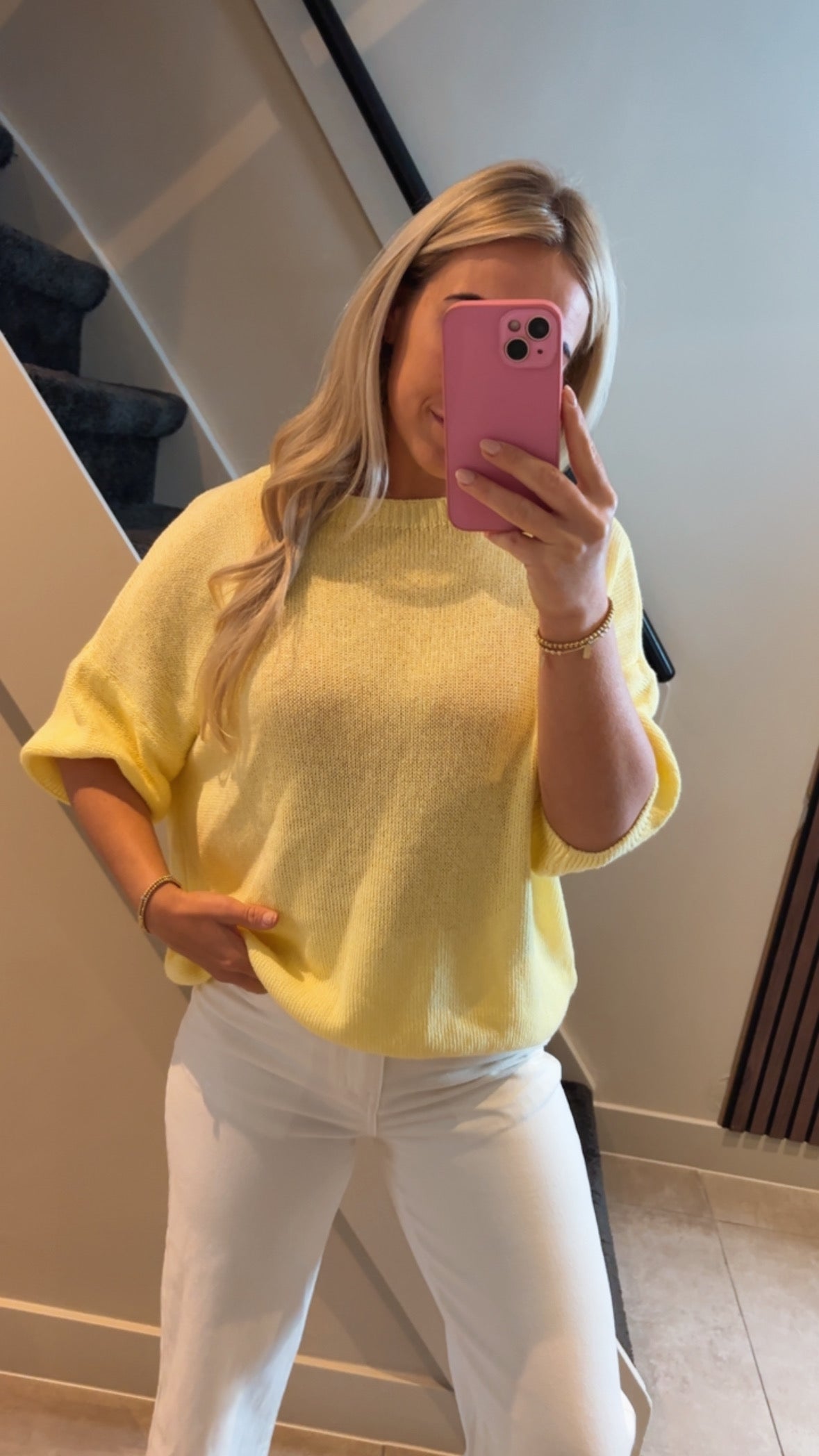 Mandy top geel