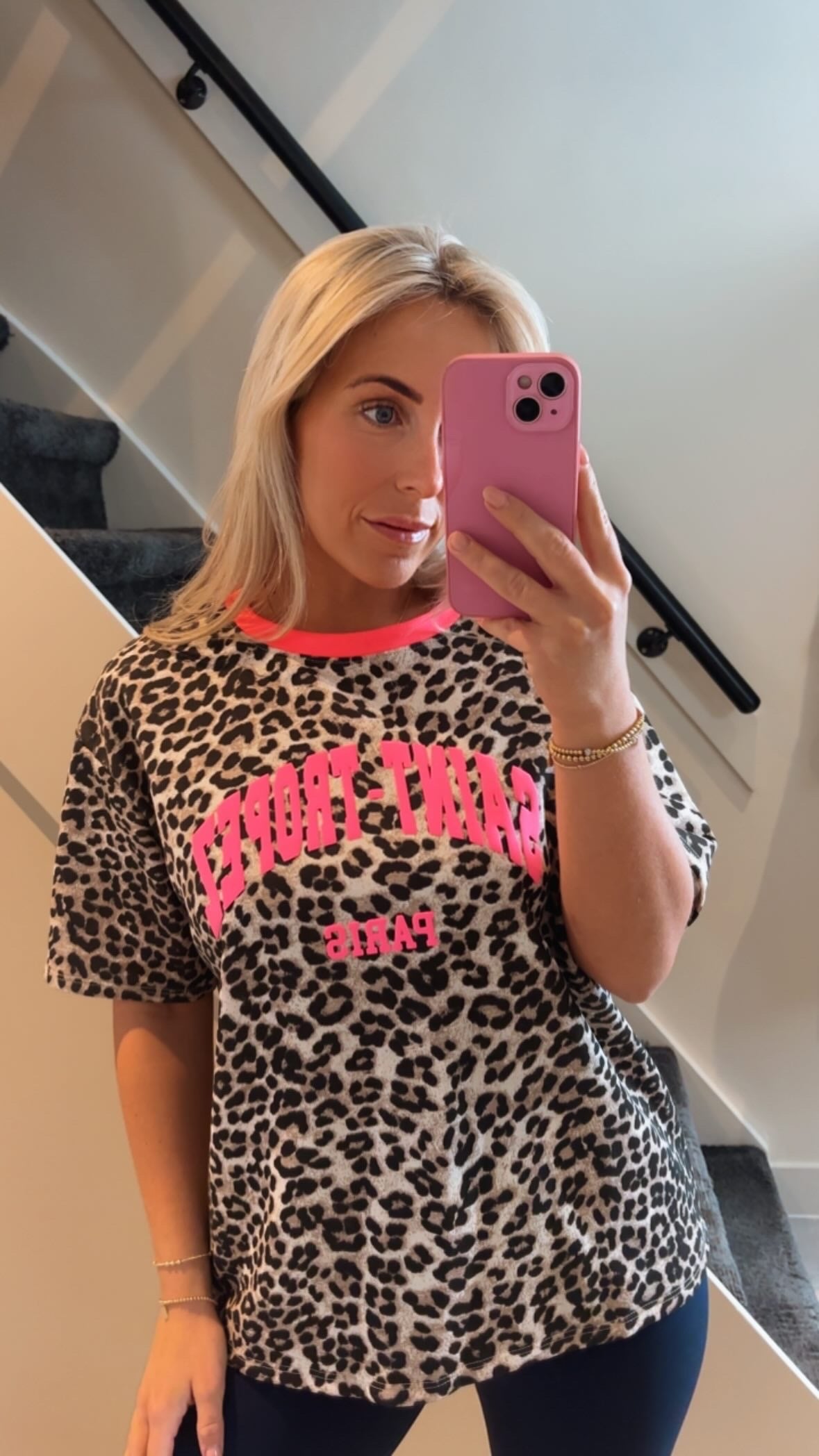 Pantershirt roze