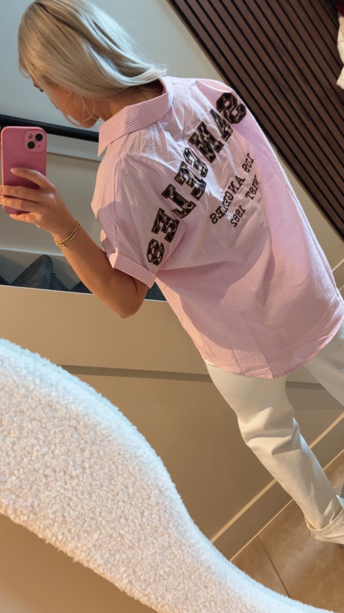 Blouse roze