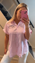Blouse roze