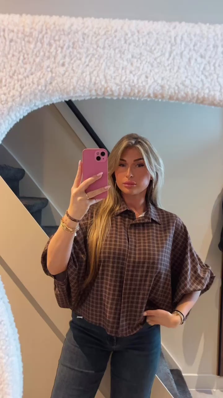 Blouse Loulou – Chocolate Check